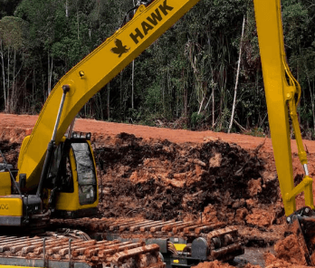 Long reach excavator