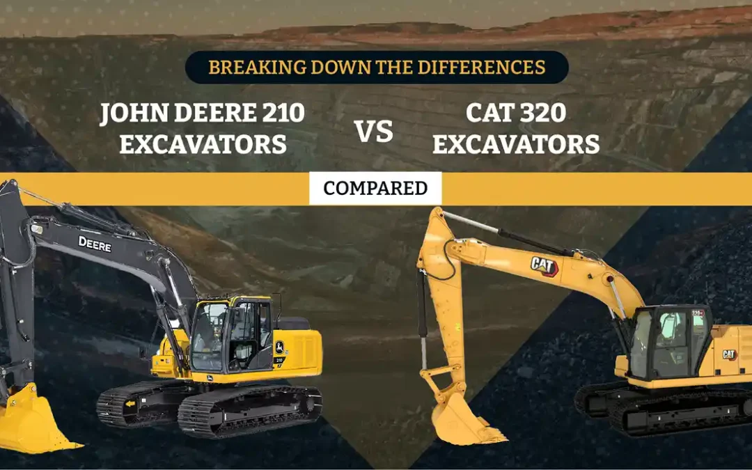 Breaking Down the Differences: John Deere 210 and CAT 320 Excavators Compared
