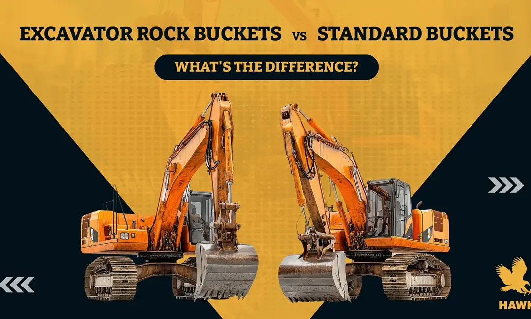 Excavator Rock Buckets vs. Standard Buckets: What’s the Difference?