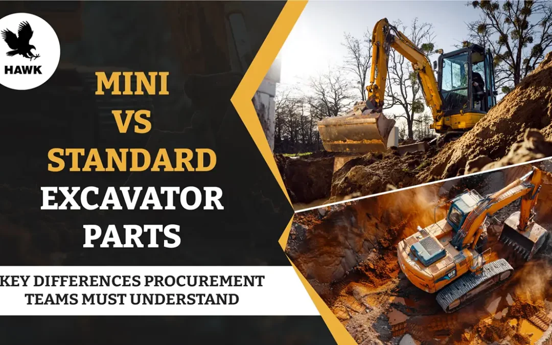 Mini Excavator Parts vs. Standard Excavator Parts: Key Differences Procurement Teams Must Understand