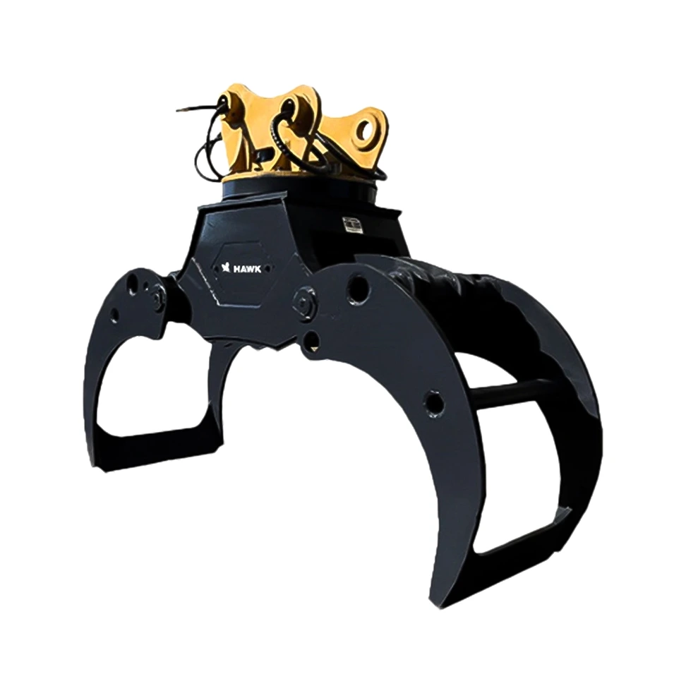 Excavator-hydraulic-rotary-grapple-for-wood-grabbing-1