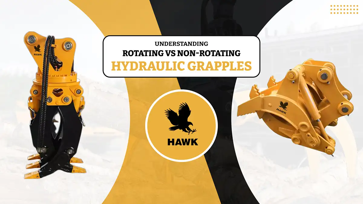 Rotating vs Non‑Rotating Hydraulic Grapples Rotating vs Non‑Rotating Hydraulic Grapples