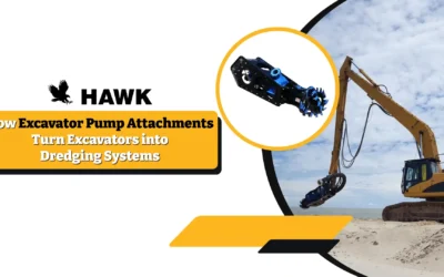 How Excavator Pump Attachments Turn Excavators into Dredging Systems